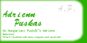 adrienn puskas business card